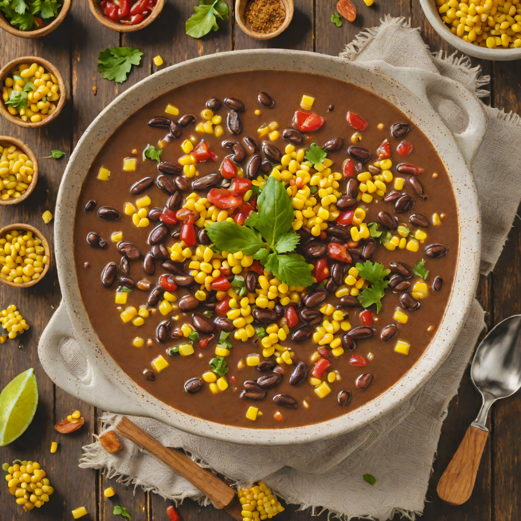 Cajun-Spiced Black Bean and Corn Soup
