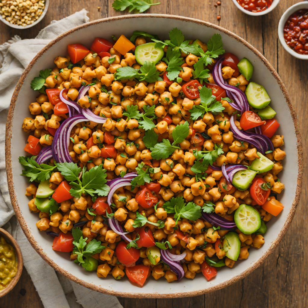 Oven-Roasted Moroccan Spiced Chickpea and Vegetable Bowl