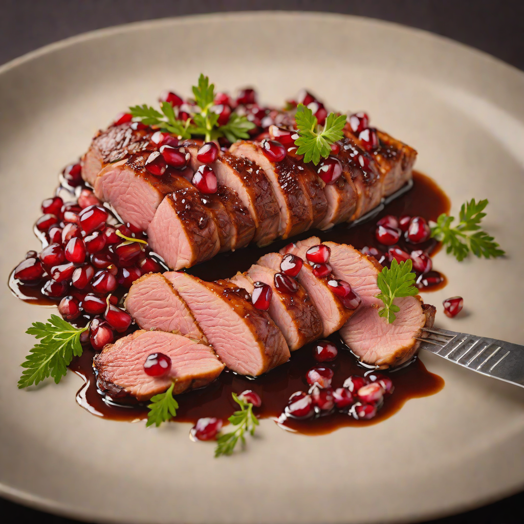 Pan-Seared Duck Breast with Pomegranate Gastrique