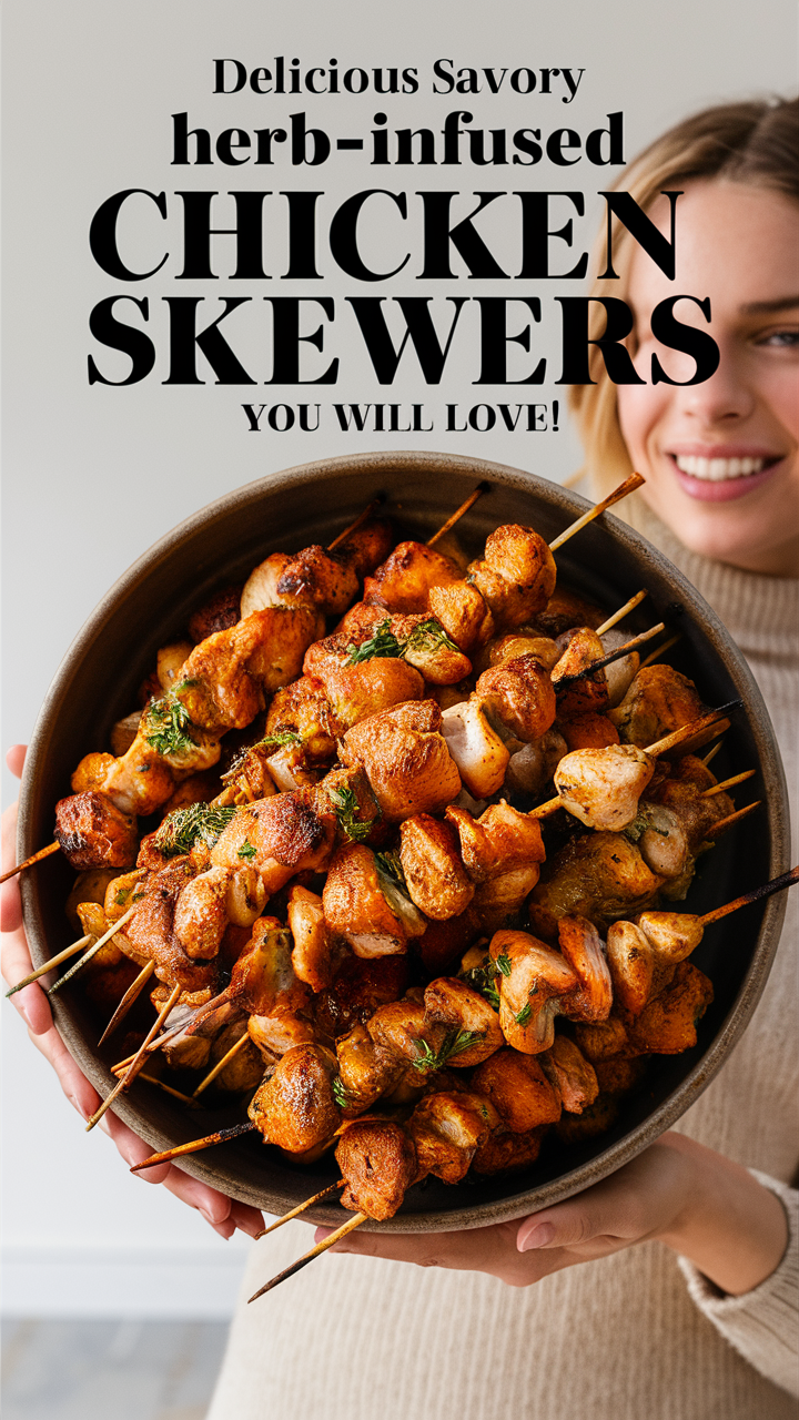 Herb-Infused Grilled Chicken Skewers
