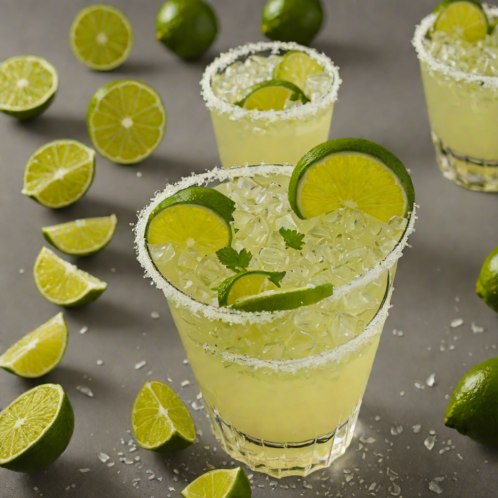Shaken Lime and Tequila Margarita