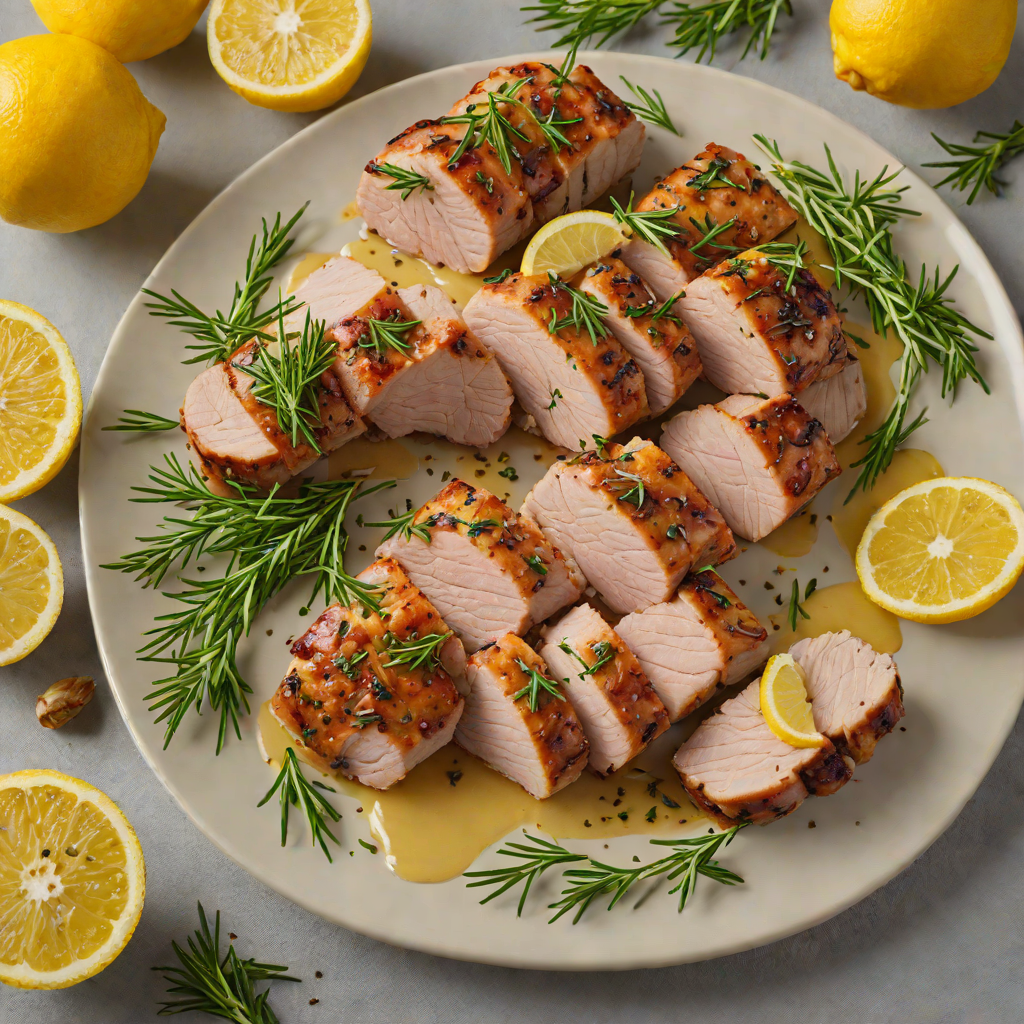 Lemon-Rosemary Roasted Pork Tenderloin with Garlic Butter