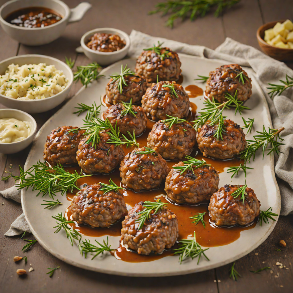 Slow-Braised Lamb Rissoles with Rosemary and Garlic