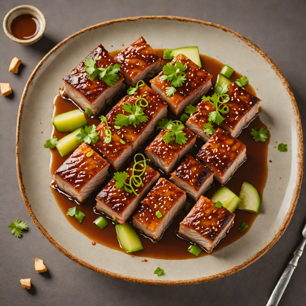 Low-Heat Braised Pork Belly with Ginger and Scallions