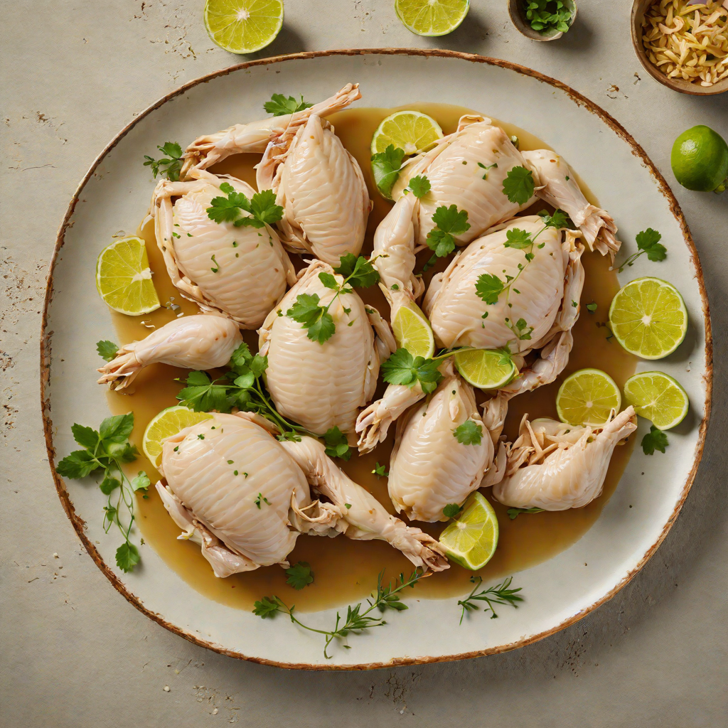 Low-Heat Poached Chicken with Lemongrass and Lime