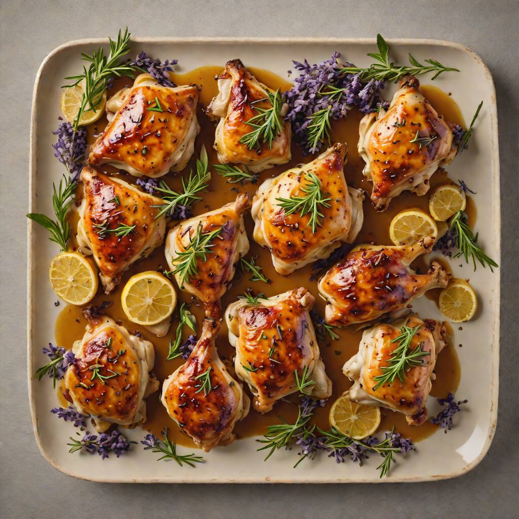 Honey-Lavender Roasted Chicken Thighs