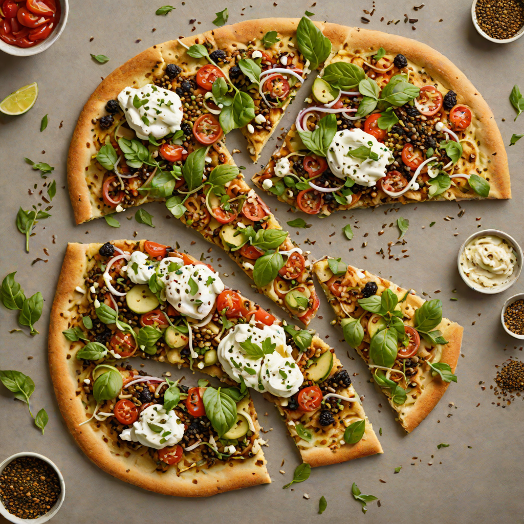Half-Baked Mediterranean Flatbread with Za'atar and Labneh
