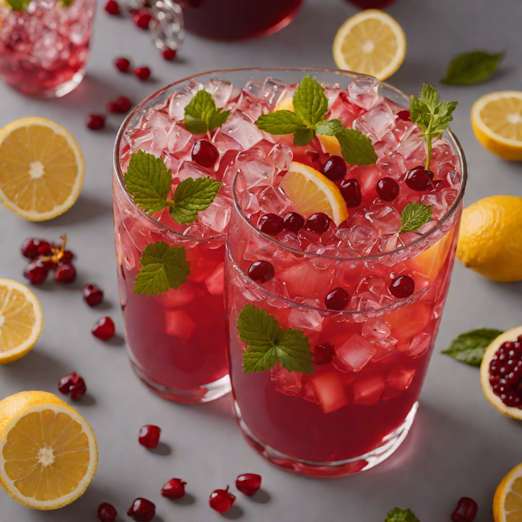 Refreshing Hibiscus and Ginger Iced Punch