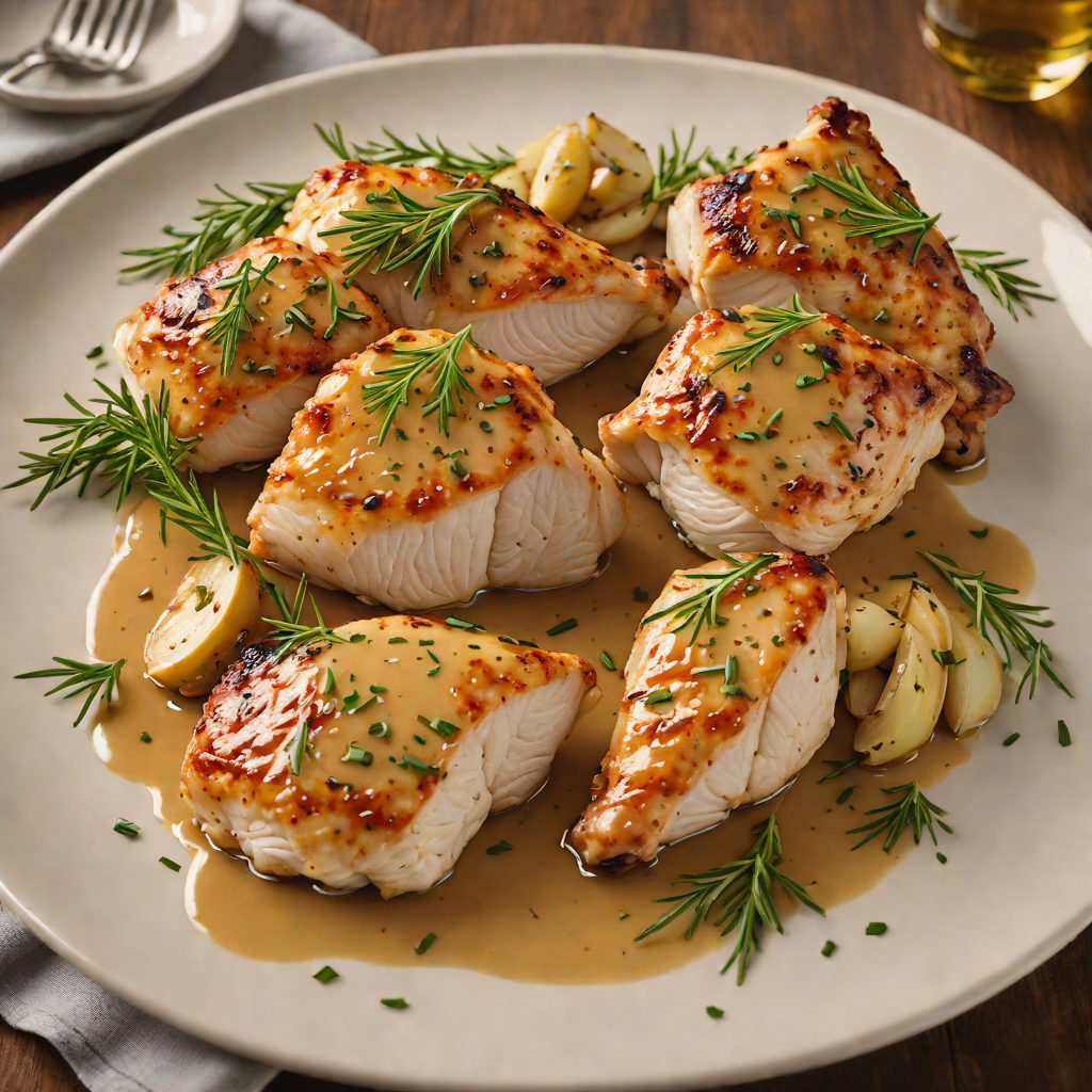 Pan-Seared Chicken with Garlic-Rosemary Pan Sauce