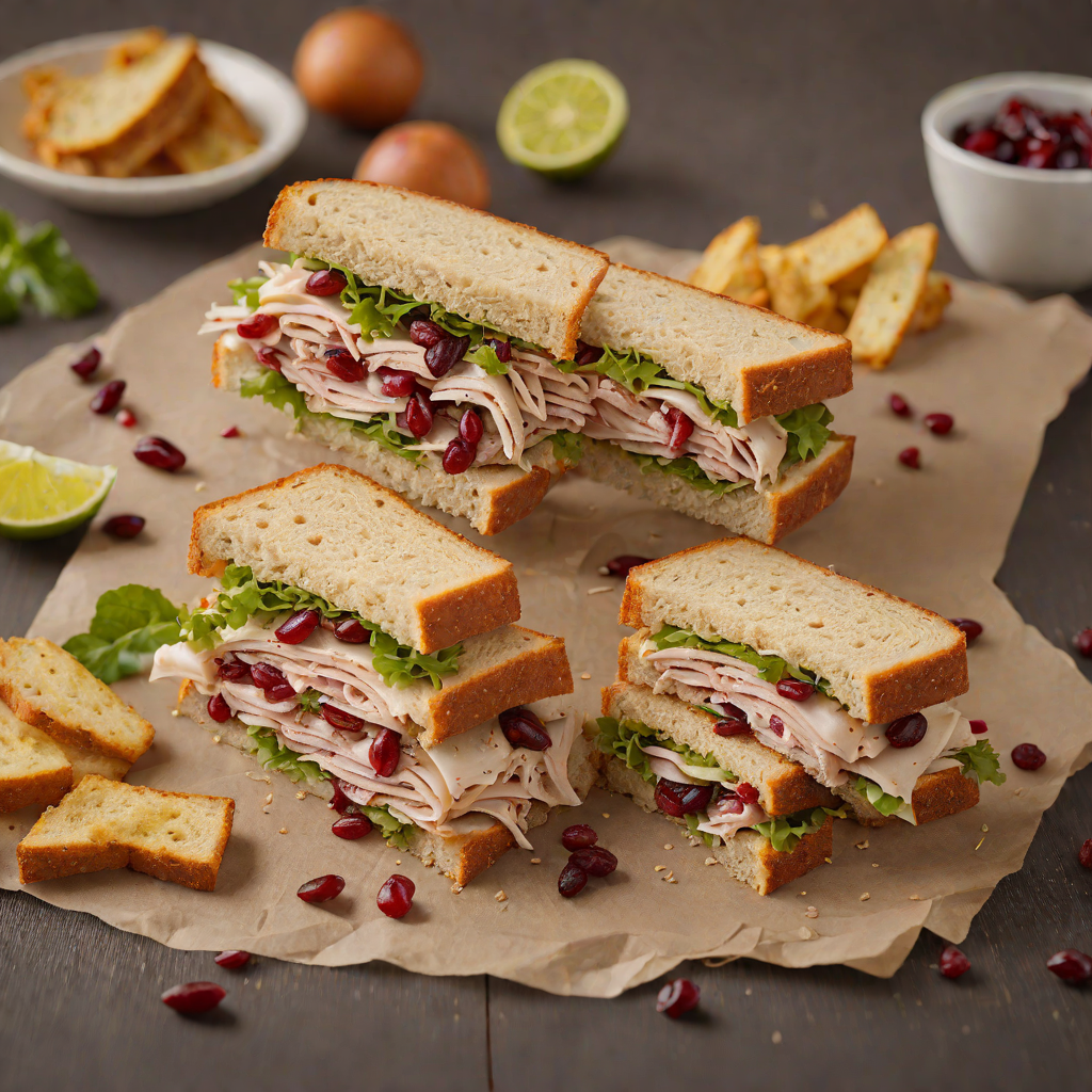 Three Rivers Park District Turkey and Cranberry Sandwich