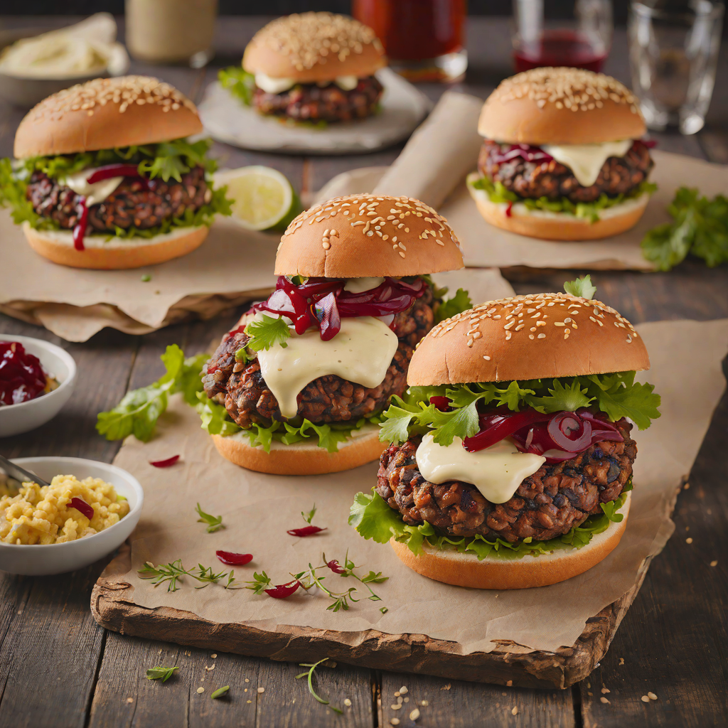 Barbecue Emu Burgers with Beetroot Relish and Aioli