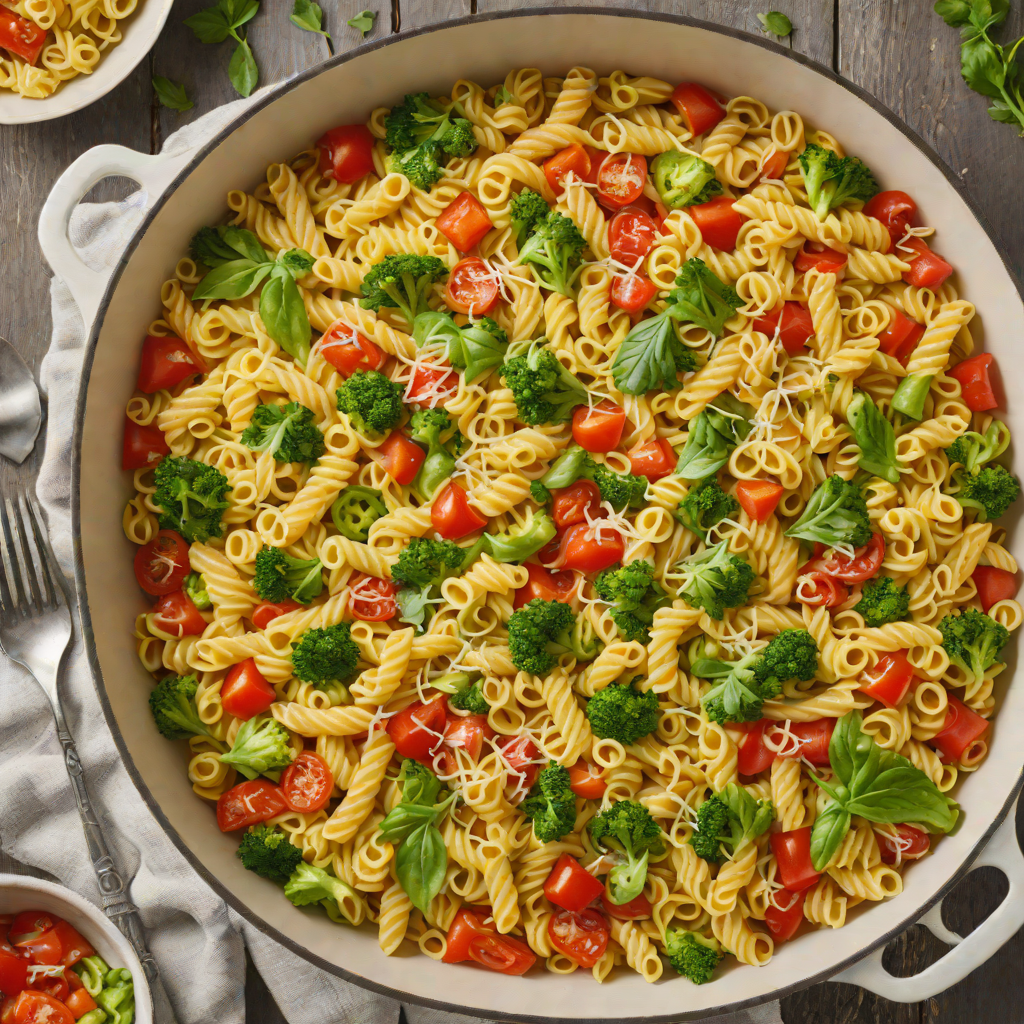 One-Pot Cheesy Vegetable Pasta Primavera