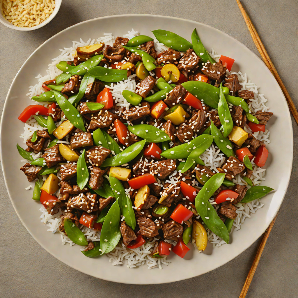 Beef and Vegemite Stir-Fry with Snow Peas