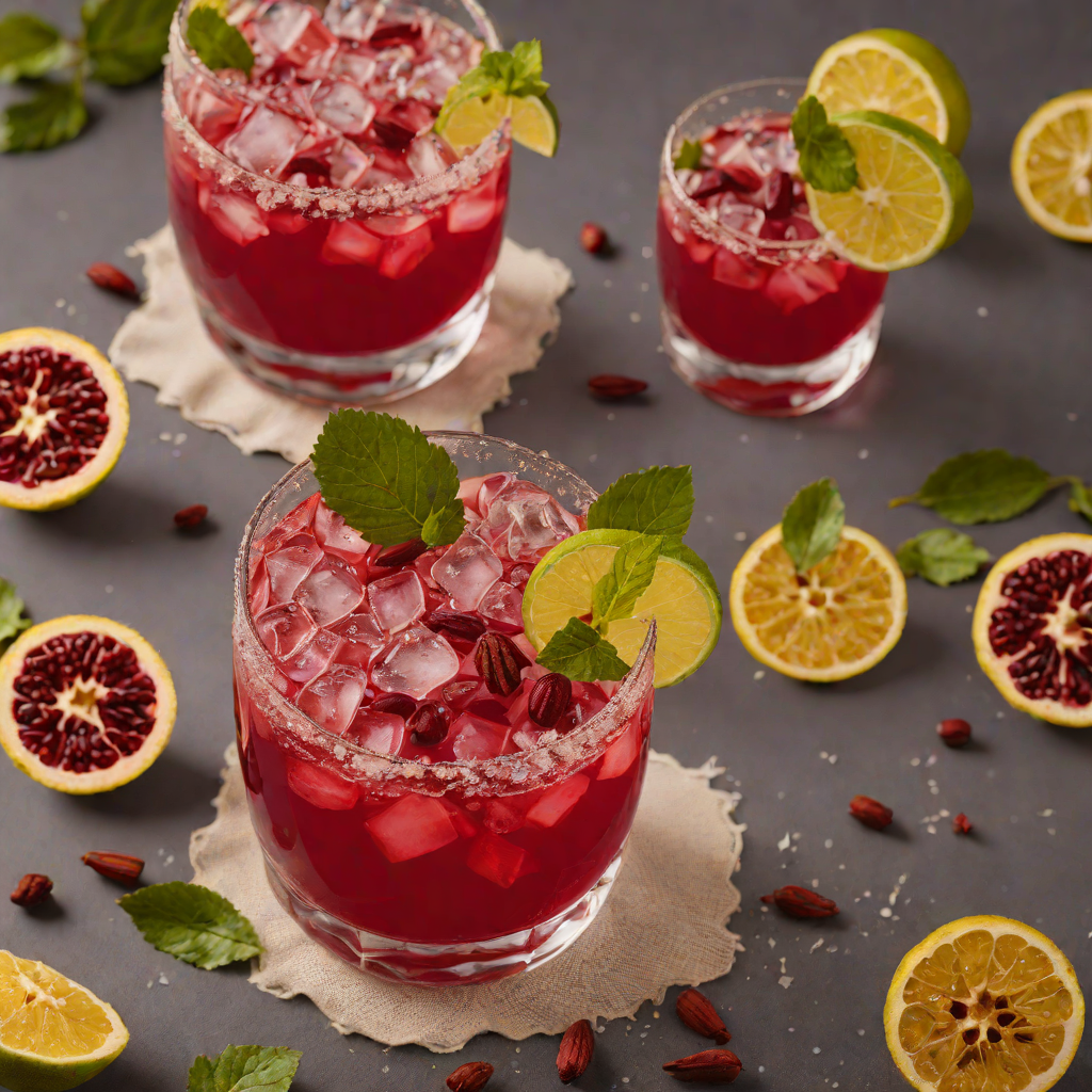 Spiced Hibiscus Tequila Fizz