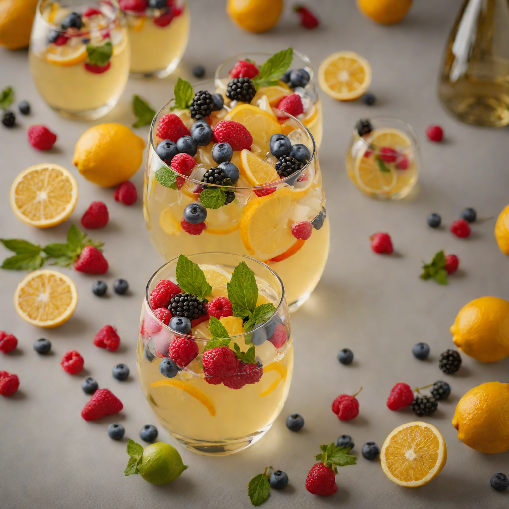 Citrus-Infused White Wine Sangria with Fresh Berries