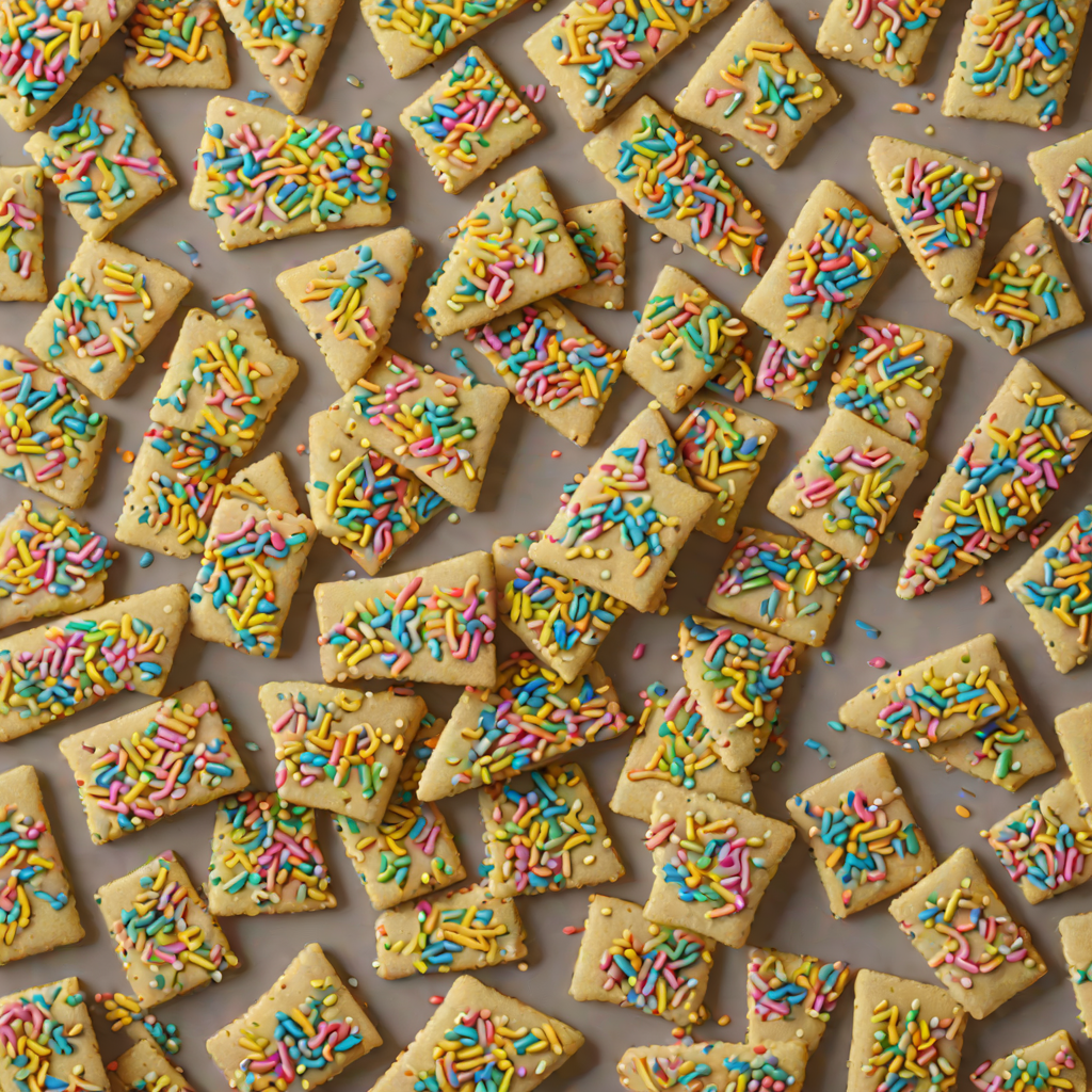 Classic Australian Fairy Bread with Rainbow Sprinkles