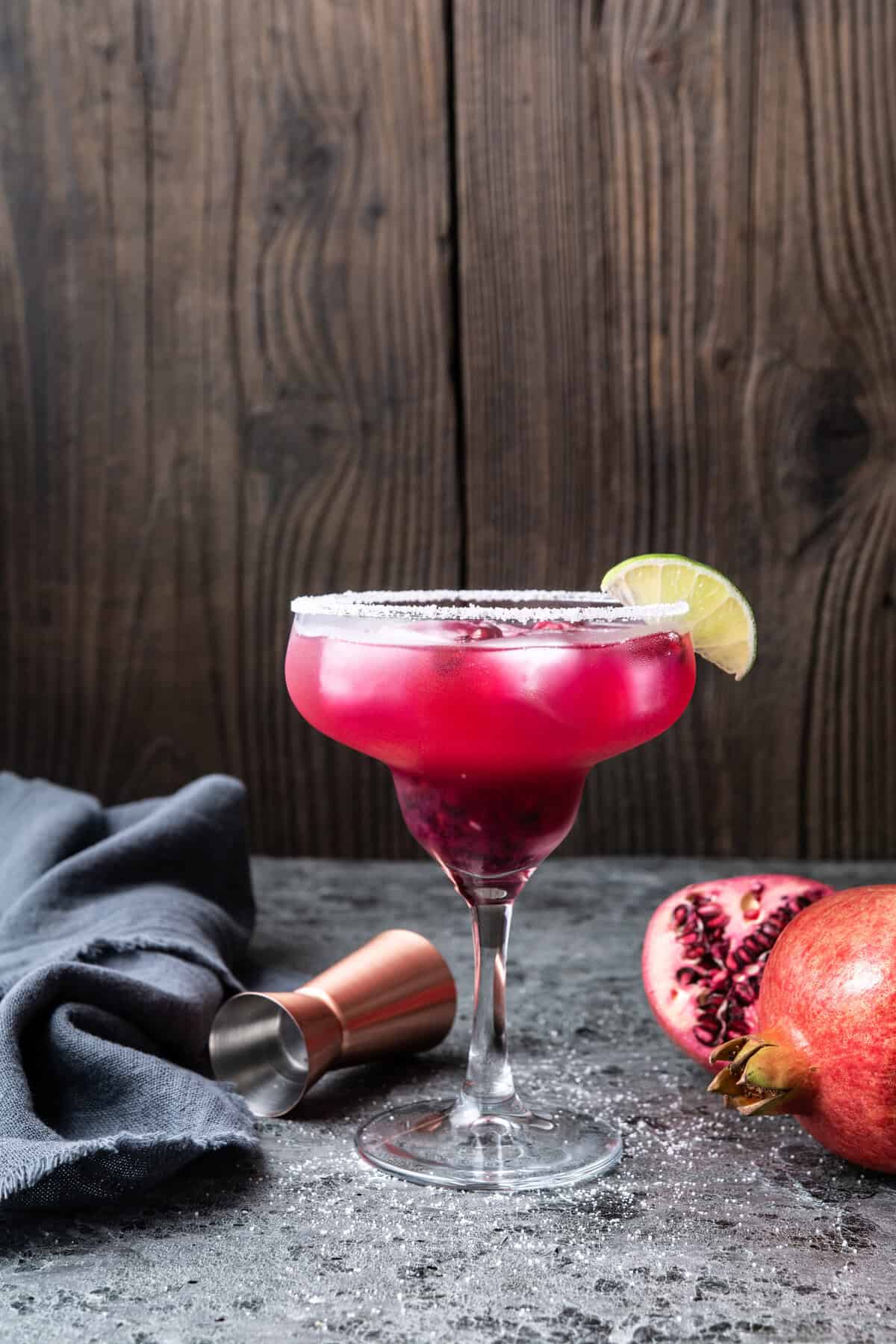 Shaken Blanco Tequila Pomegranate Cream Cocktail