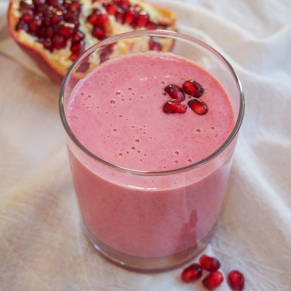 White Chocolate Pomegranate Tequila Smoothie