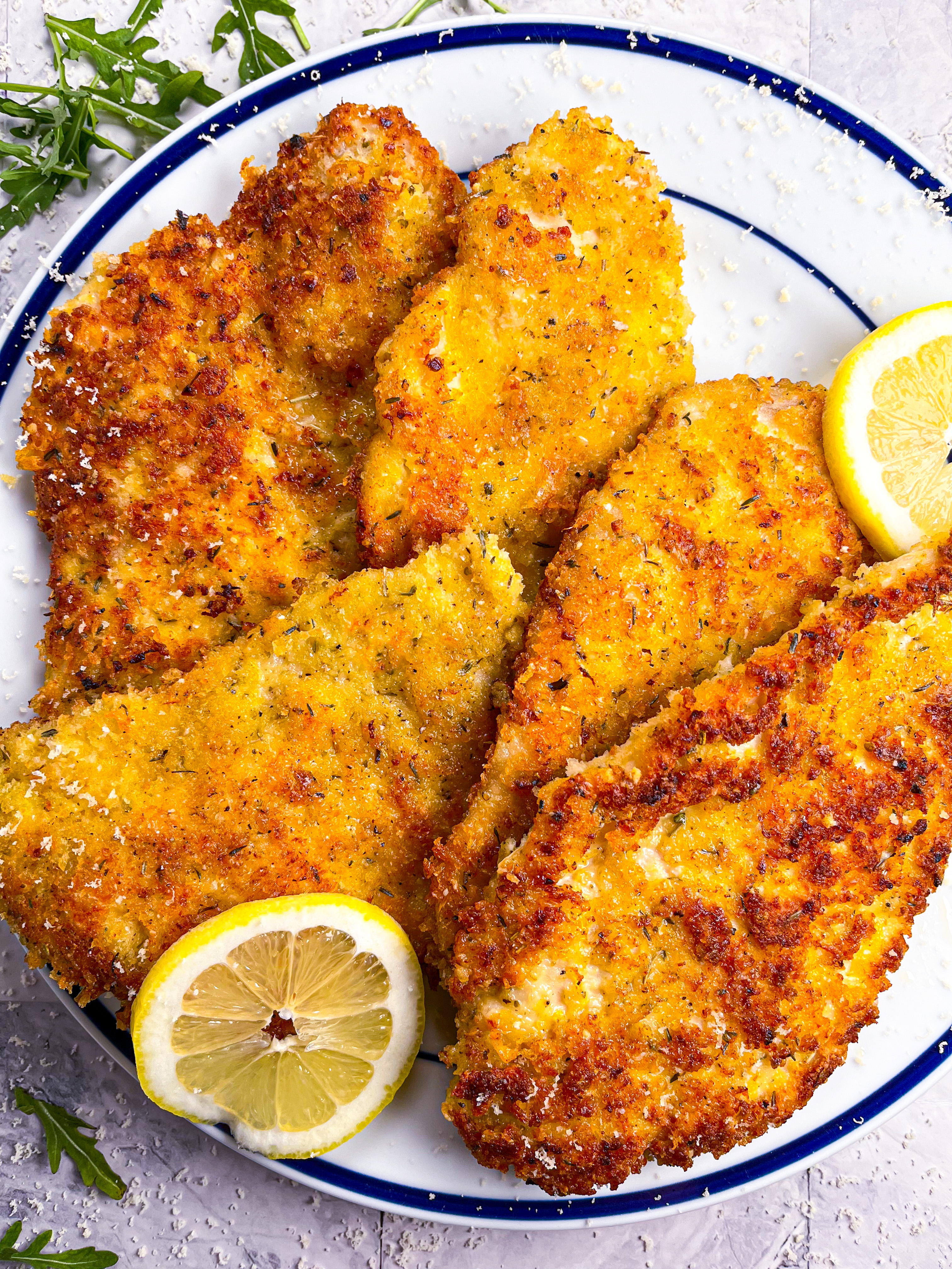 Parmesan-Crusted Chicken with Lemon Myrtle Aioli