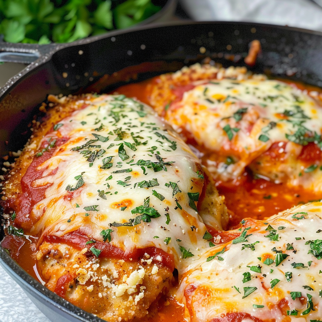 Skillet Chicken Parm with Cashew Sauce
