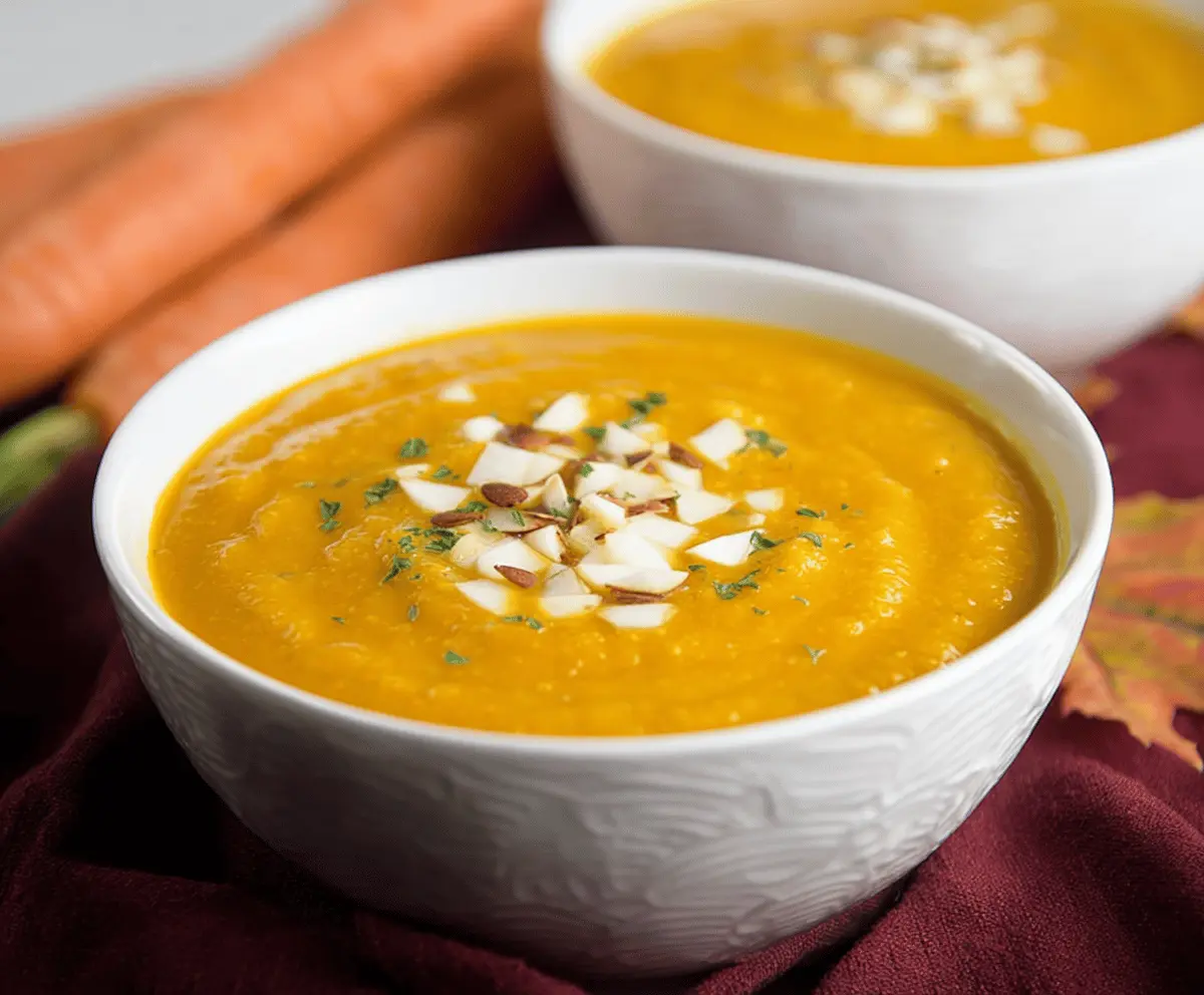 Instant Pot Curried Carrot and Apple Soup