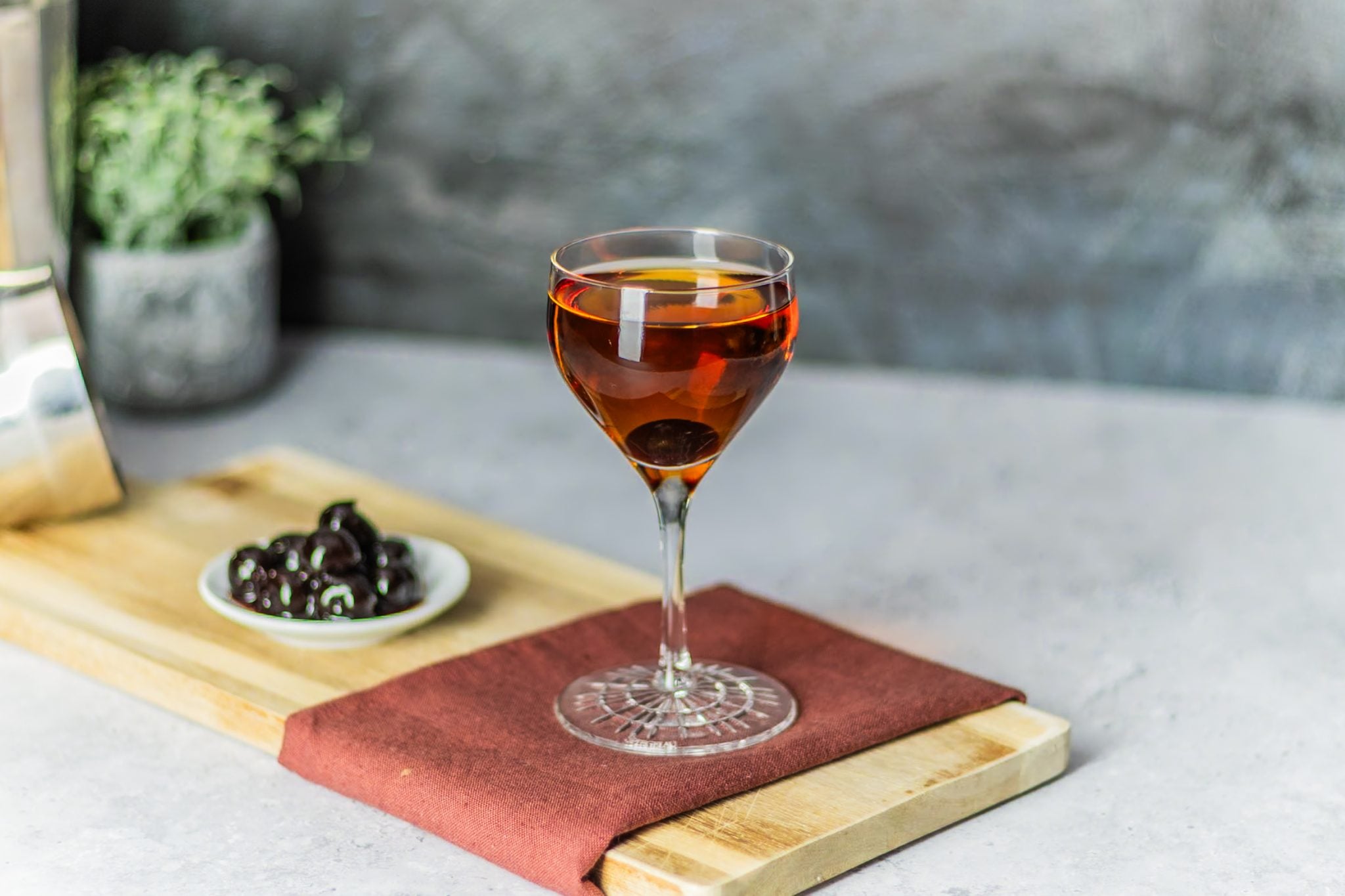 Classic Martinez with Maraschino