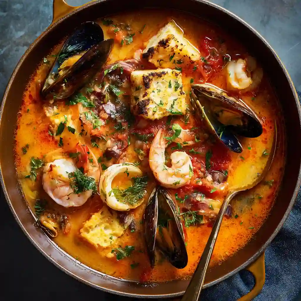 Authentic Bouillabaisse with Saffron