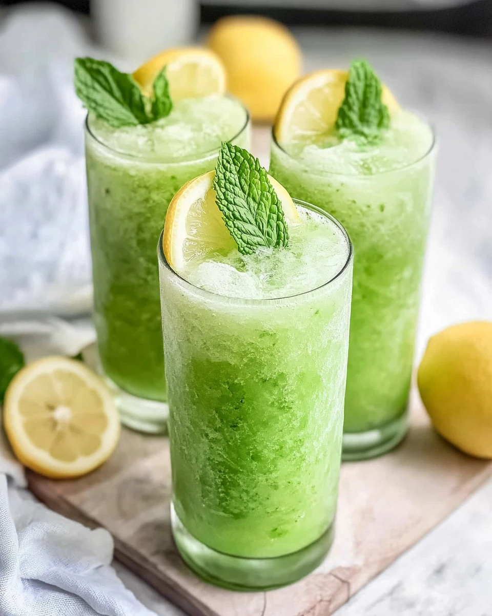 Sparkling Limonana with Fresh Mint and Lemon Juice