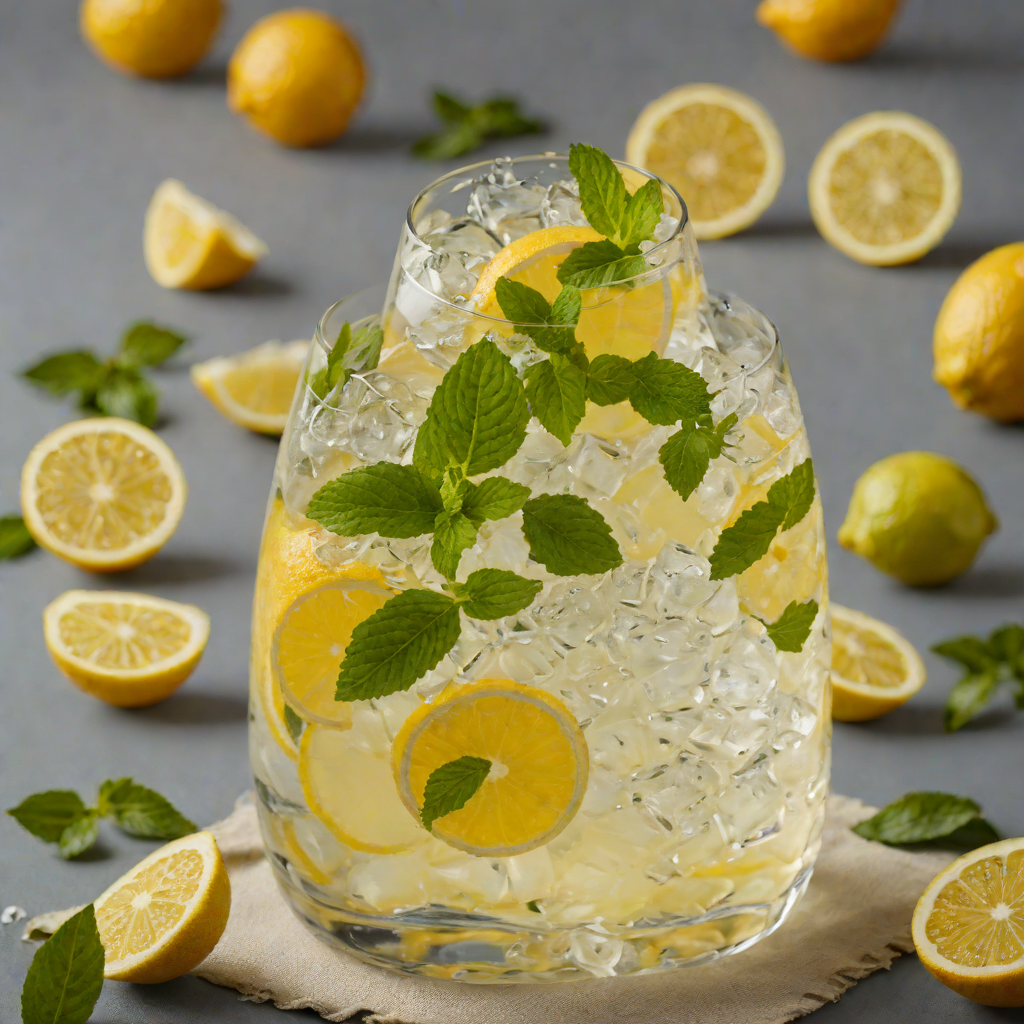 Arak Citrus Highball with Lemon and Mint