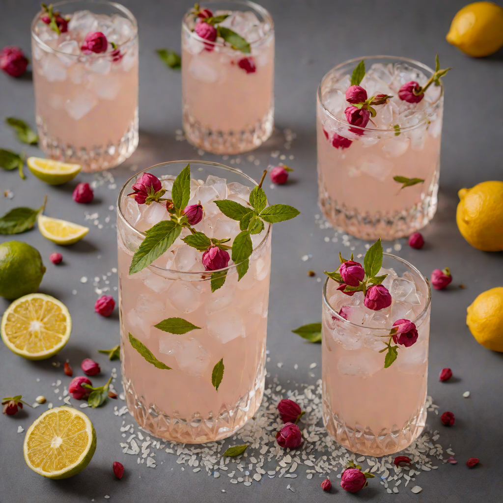 Cardamom and Rose Gin Fizz