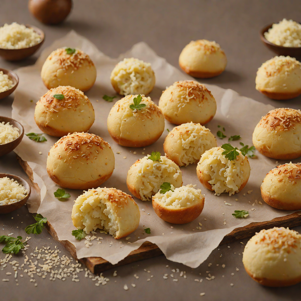 Grilled Pão de Queijo with Parmesan and Tapioca Flour