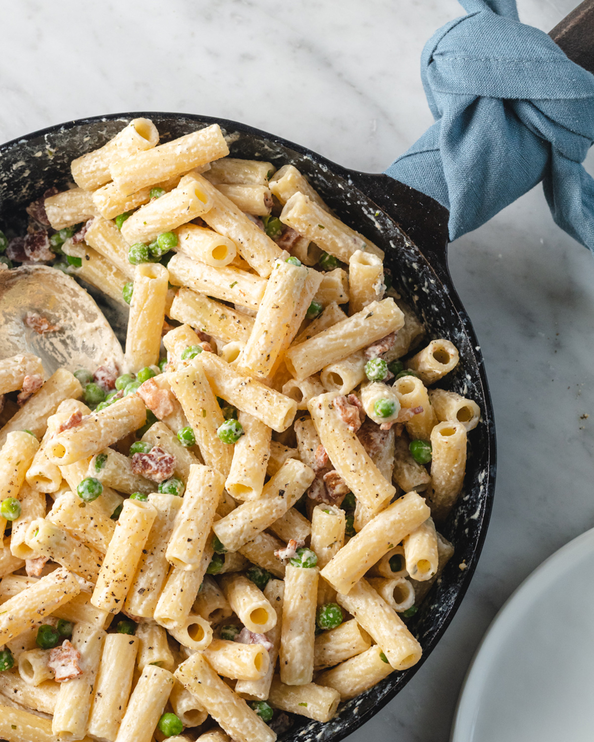 Cajun Bacon & Pea Pasta