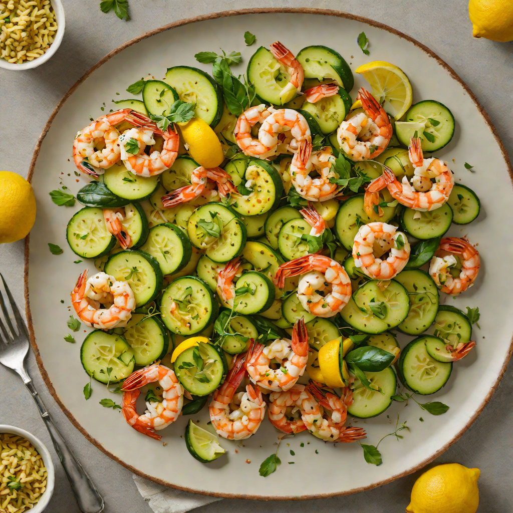 Pan-Seared Lemon Garlic Shrimp with Summer Zucchini