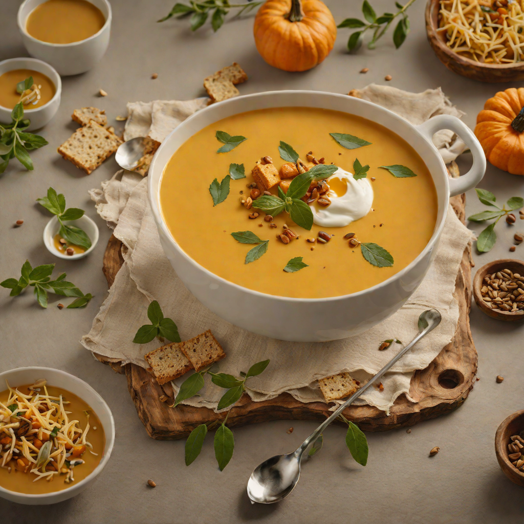 Regional Spiced Pumpkin Soup with Sage Cream