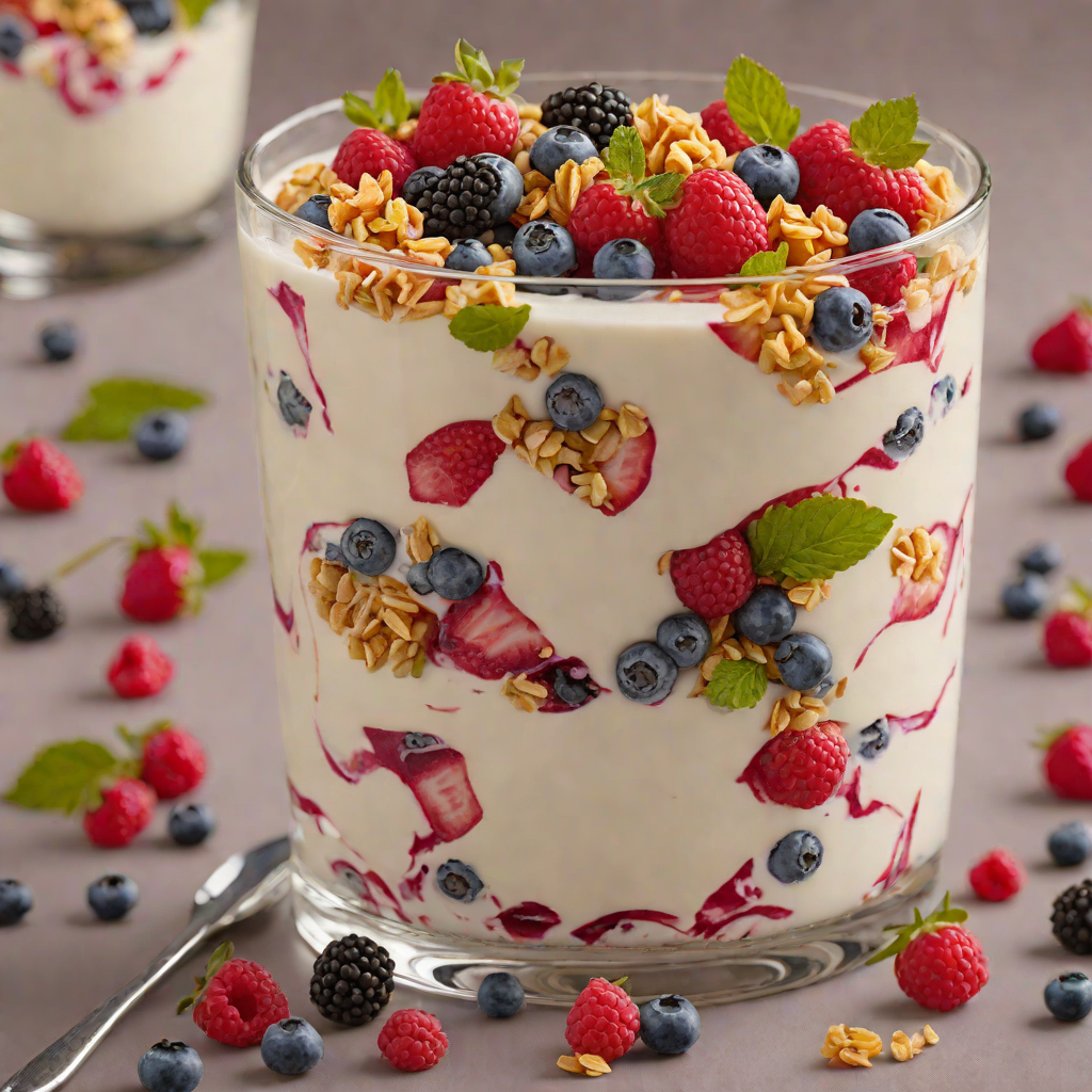Vanilla Yogurt Frozen Berry Parfait