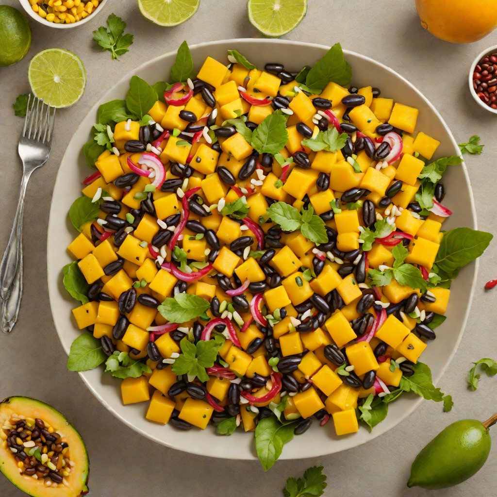 Vibrant Tropical Mango and Black Bean Salad