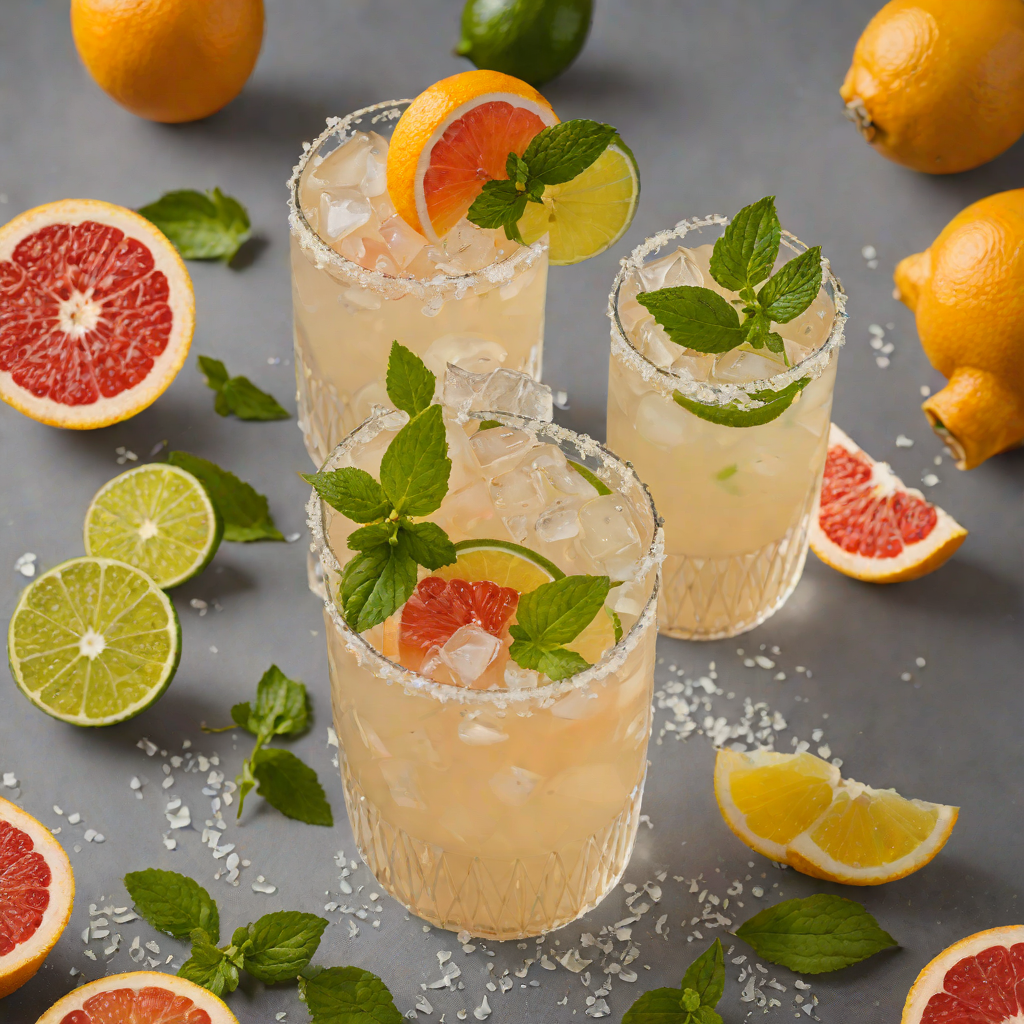 Minted Tequila Paloma with Grapefruit