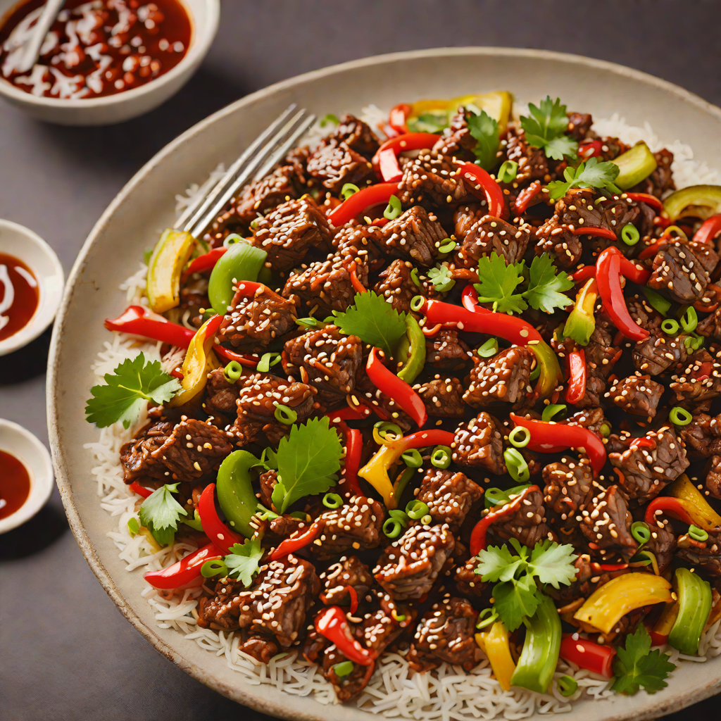 Spicy Szechuan-Style Stir-Fried Beef with Chili Oil