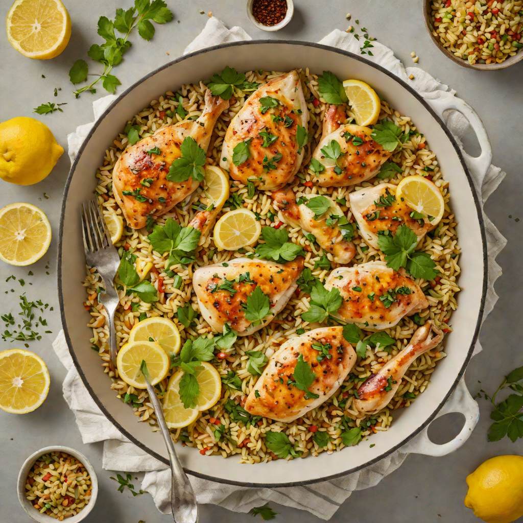 One-Pot Lemon Herb Chicken with Quinoa