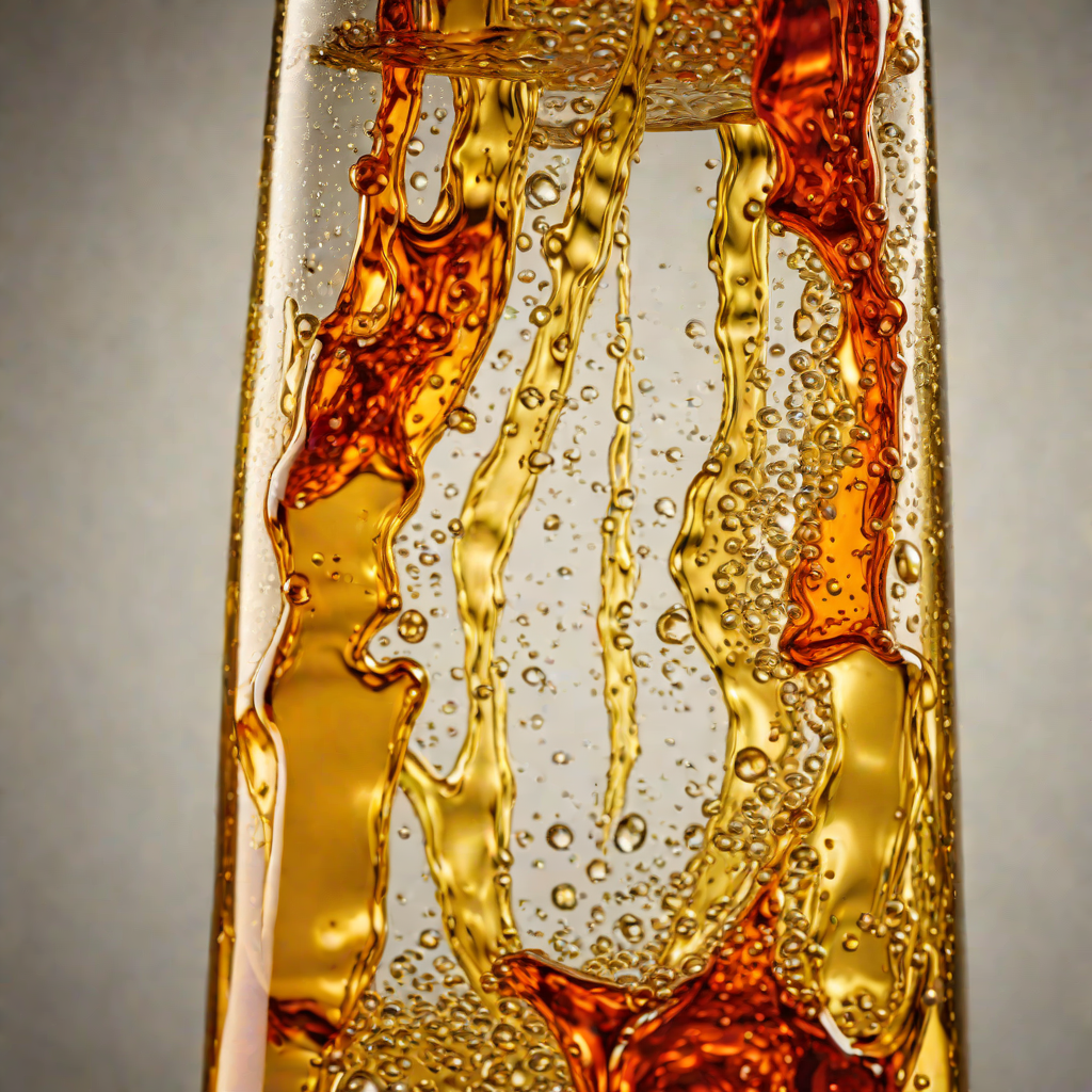 Oil and Water Lava Lamp with Glitter