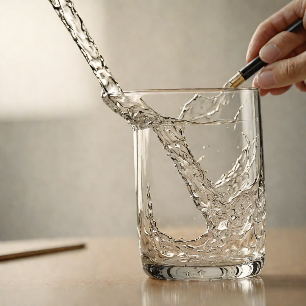 Dry Erase Glass Drawing with Water Reveal