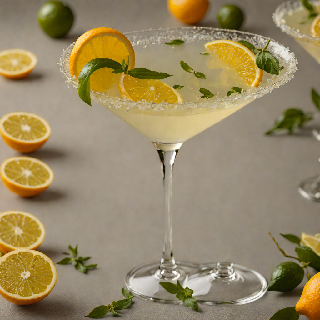 Citrus-Gin Martini with Herbaceous Twist