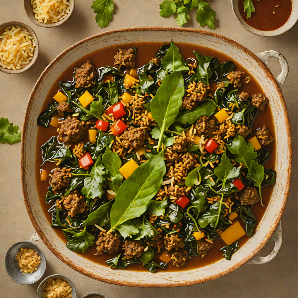Stewed Ethiopian Collard Greens with Garlic and Niter Kibbeh