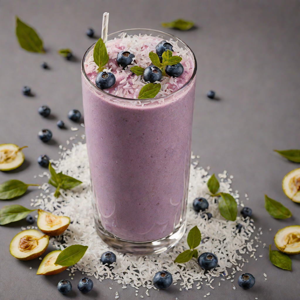 Iced Blueberry Snowdrop Smoothie