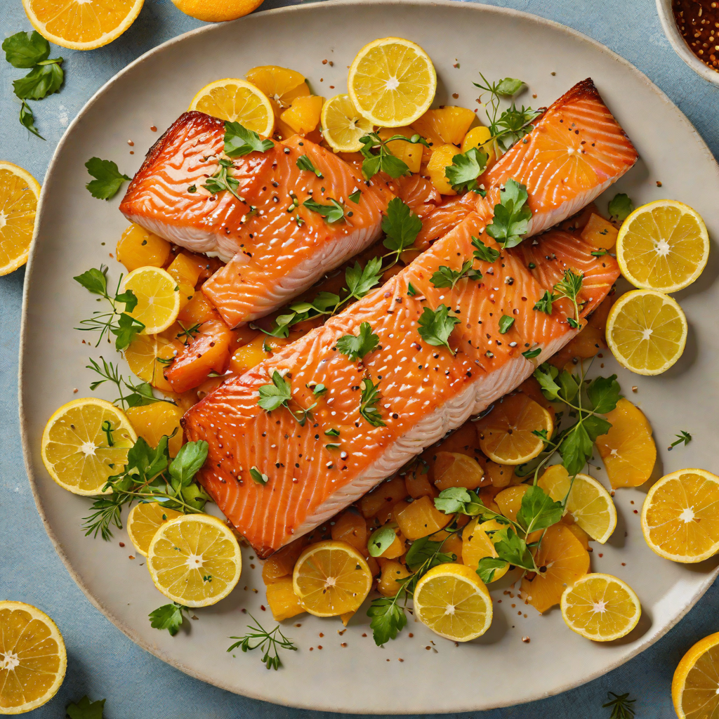 Pan-Seared Salmon with Alexa Citrus Glaze