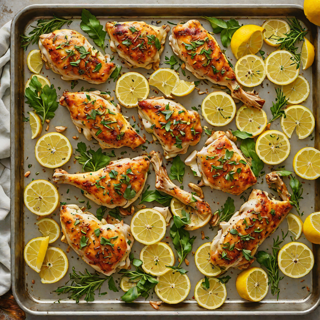 Sheet Pan Sautéed Chicken with Garlic and Lemon Zest