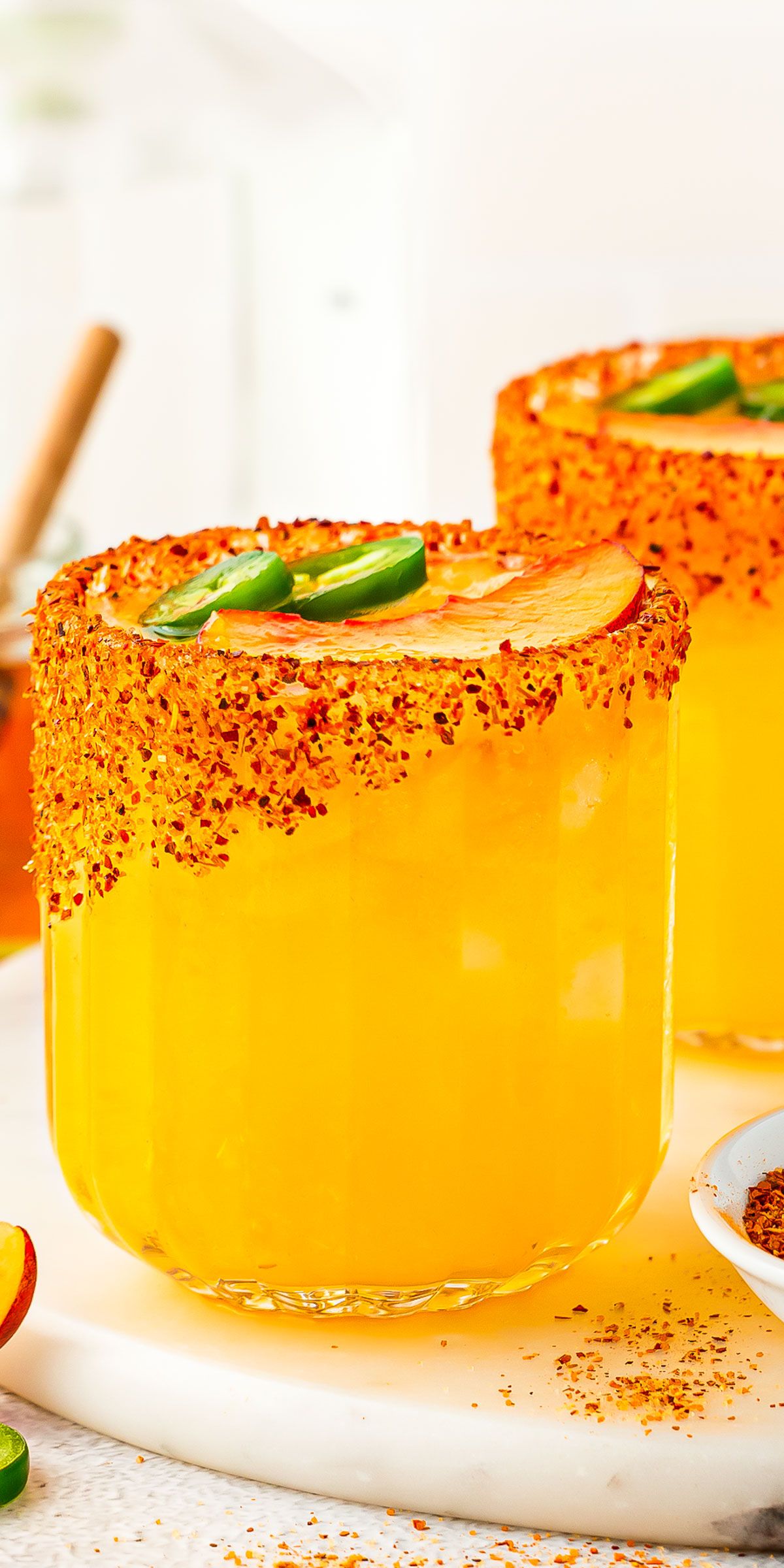 Mango-Habanero Margarita with Tajín Rim