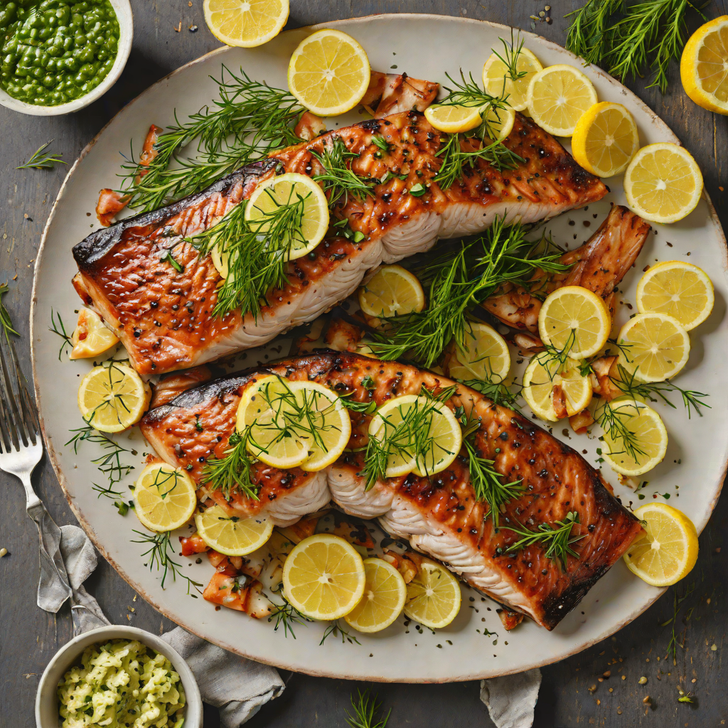 Grilled Cedar-Plank Trout with Lemon-Dill Butter