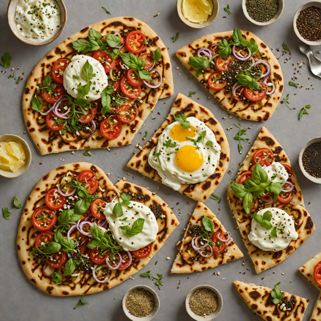 Griddled Flatbread with Za'atar and Labneh