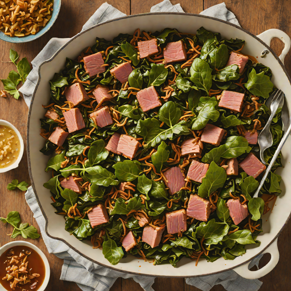 Southern-Style Braised Collard Greens with Smoked Turkey